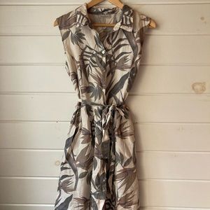 Sleeveless Laura Bianchi Palm Dress